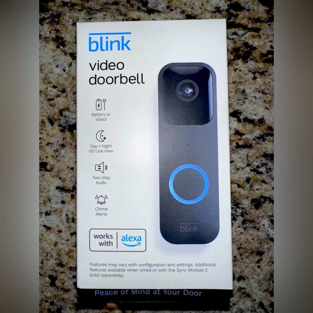 Blink Video Doorbell With Two Way Audio.